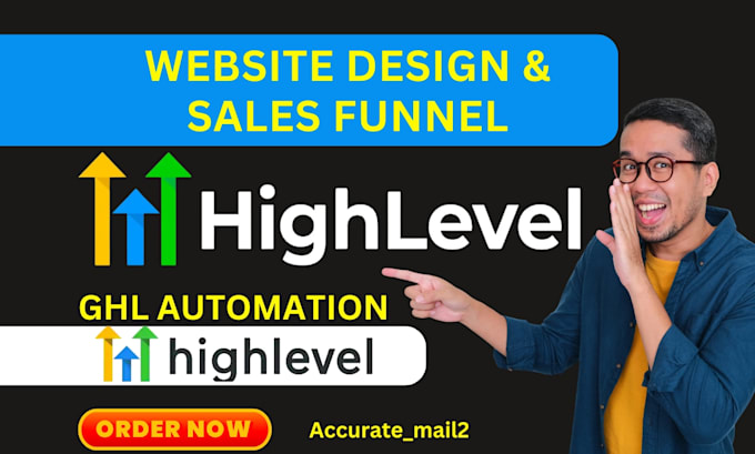 Gig Preview - Be your gohighlevel expert setup gohighlevel funnel on go high level website