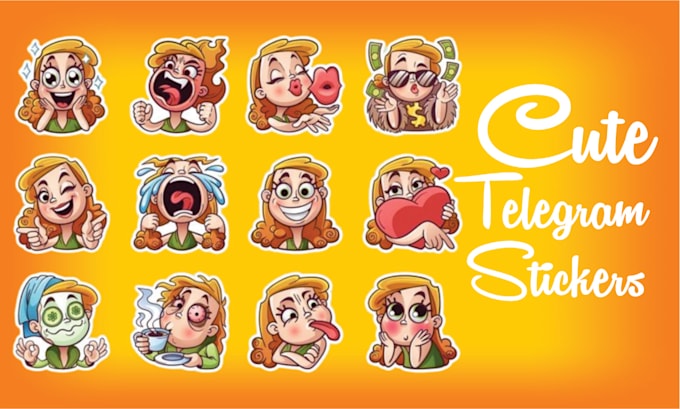 Gig Preview - Draw crypto static, animated telegram stickers furry sticker pack in tgs format