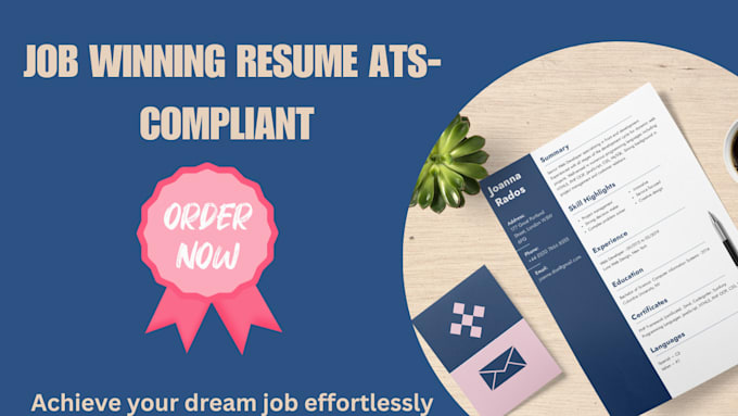 Gig Preview - Create ats resume writing, tech resume, software developer resume, IT resume