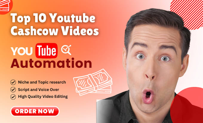 Gig Preview - Automate your youtube channel by creating cashcow videos and a faceless channel