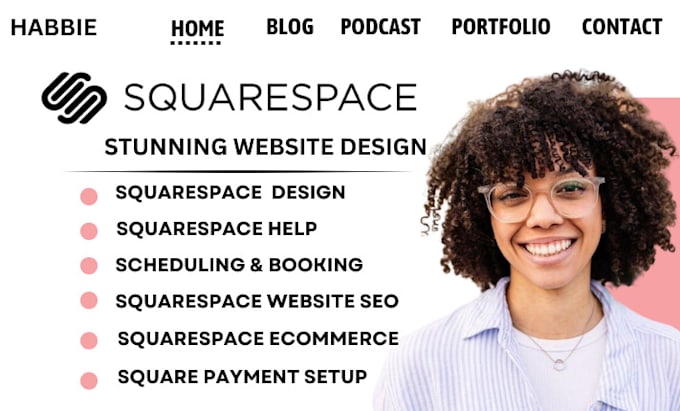 Gig Preview - Squarespace ecommerce website design and redesign squarespace seo square online