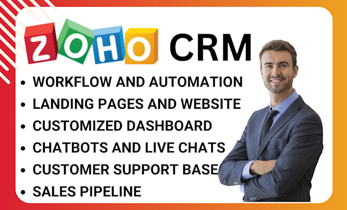 Gig Preview - Setup zoho crm automation zoho books zoho campaign and workflow