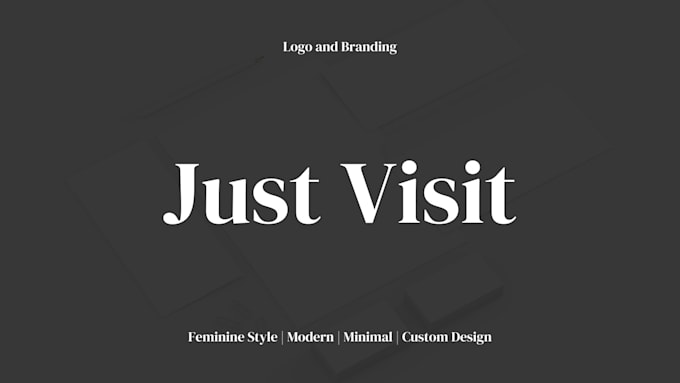 Gig Preview - Design an elegant minimalist feminine logo and brand kit for every business