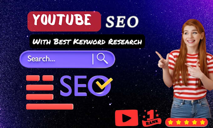 Gig Preview - Do best youtube SEO expert optimization and organic channel growth