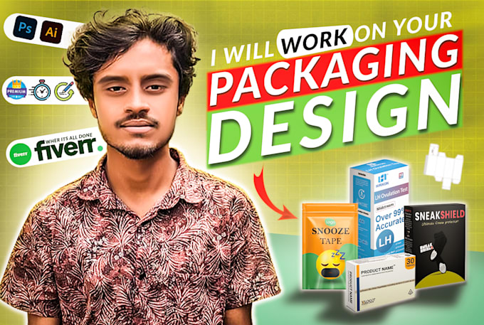 Bestseller - design packaging box, label, pouch, and packet design