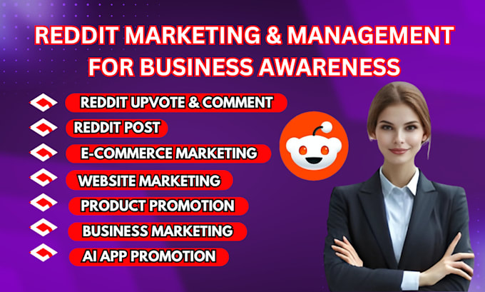 Gig Preview - Manage reddit post for business iptv website ai app ecommerce store product link