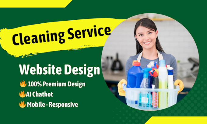 Gig Preview - Professional cleaning service websites