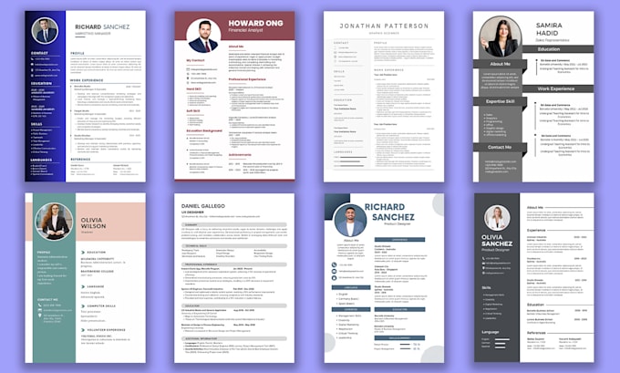 Gig Preview - Do professional CV design or modern resume design