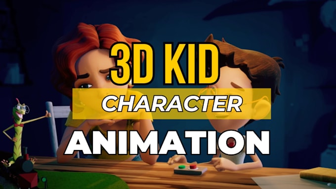 Gig Preview - 3d animation, 3d kids cartoon animation, catoon character, cartoon music video