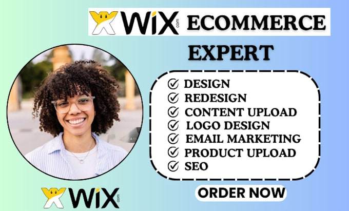 Gig Preview - Do wix website design and redesign wix ecommerce website wix studio wix seo