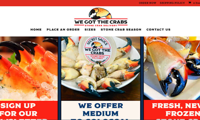 Gig Preview - Design 7 figure seafood shopify butcher meat store restuarant  food website