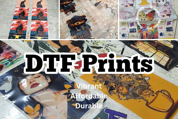 Gig Preview - Manufacture custom dtf prints and put designs on gang sheet