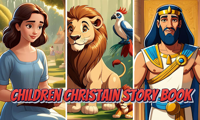 Gig Preview - Design children christian story book illustration,  children story illustration,