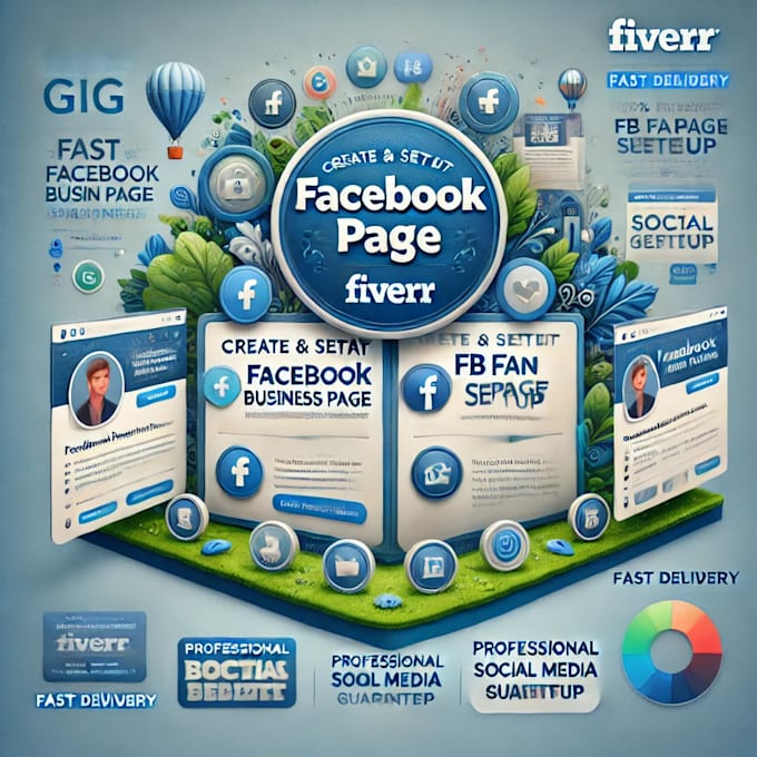 Gig Preview - Create setup facebook business page, social media setup 2024