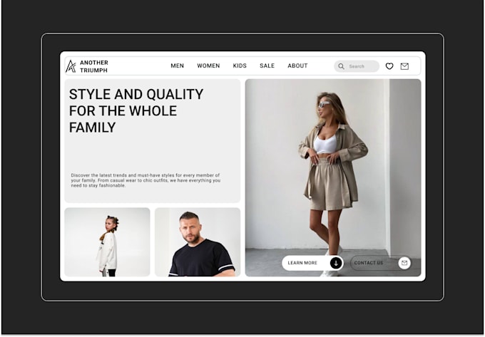 Gig Preview - Create a modern ecommerce website for your clothing store