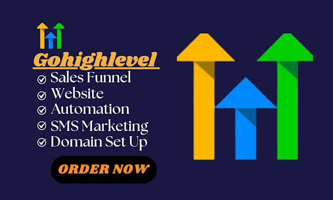 Gig Preview - Gohighlevel website sales funnel design automation calendar domain snapshot