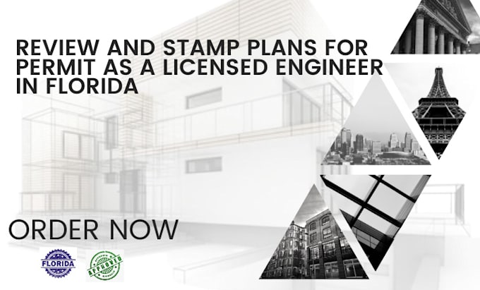 Gig Preview - Draw review and stamp architectural plans in florida fl pe stamp fl licensed