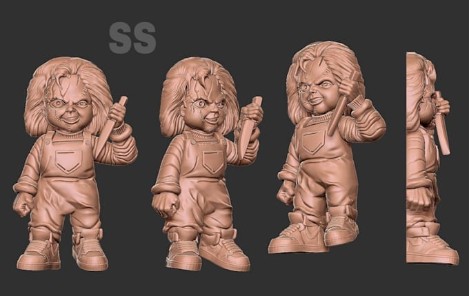 Gig Preview - 3d model and sculpt characters for printing and games