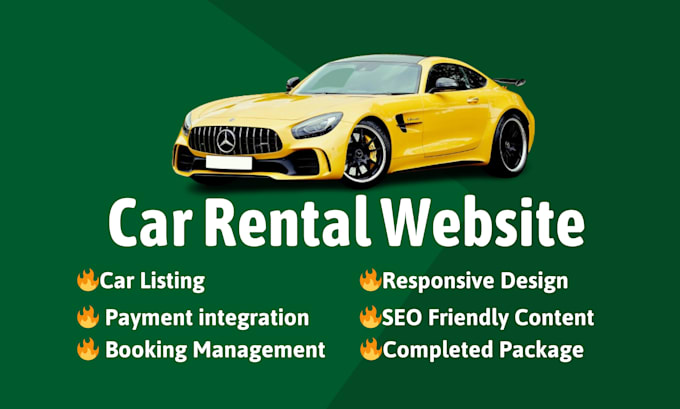 Gig Preview - Design a professional car rental website