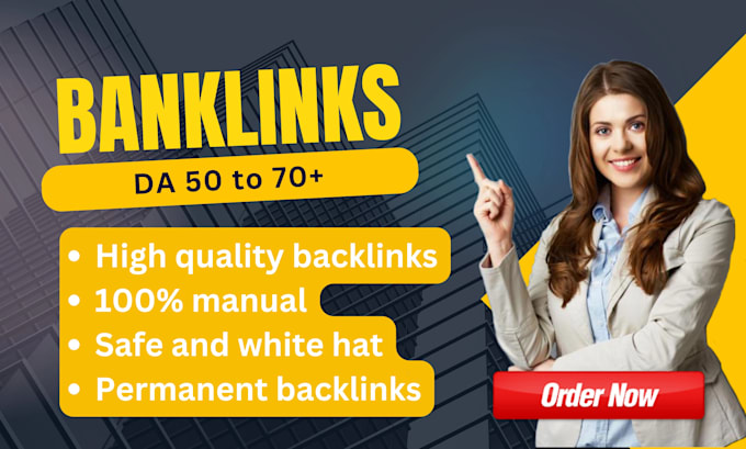 Gig Preview - Do SEO backlinks high authority manual link building service for ranking