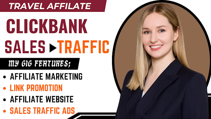 Gig Preview - Do clickbank affiliate marketing sales funnel landing page