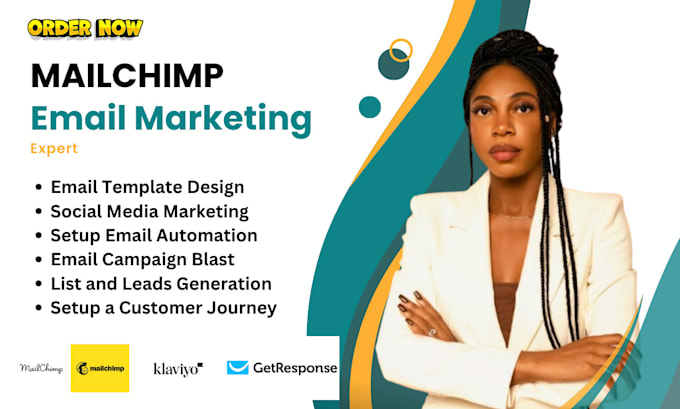 Gig Preview - Do mailchimp email template design, email marketing campaign and automation