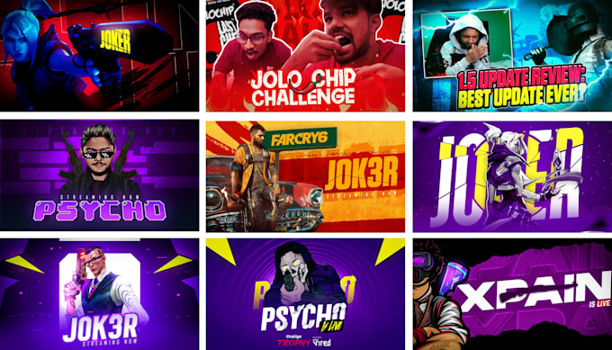 Bestseller - design eye catching gaming thumbnails