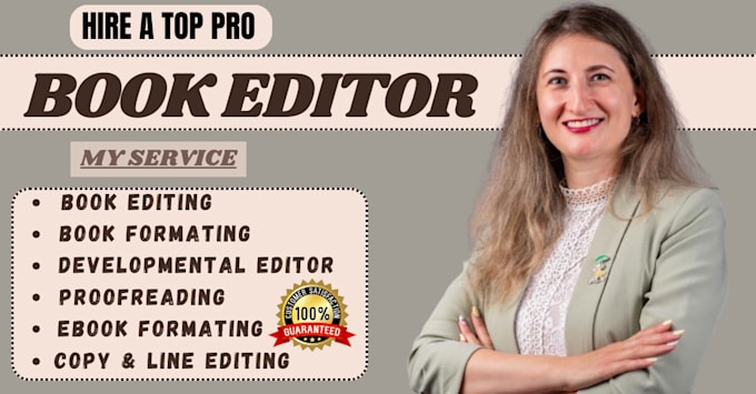 Gig Preview - Developmental editing ebook writing, proofreading amazon kindle ebook formatting