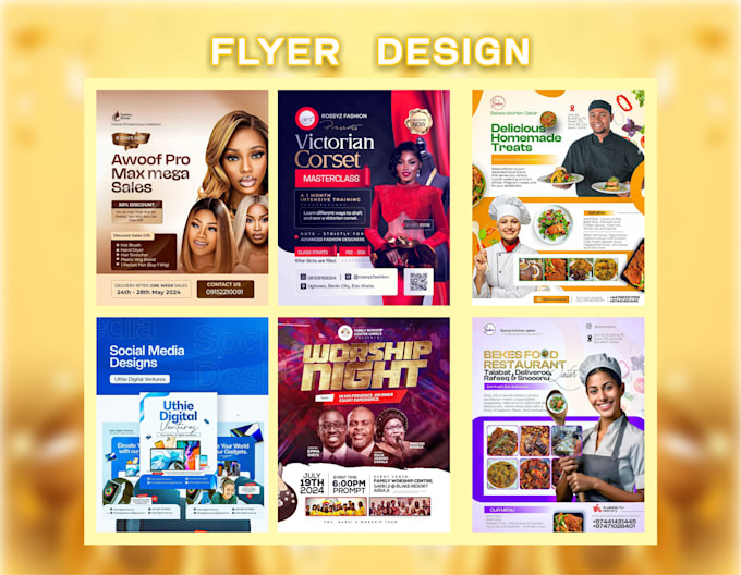 Gig Preview - A professional high quality flyer design for your business or product