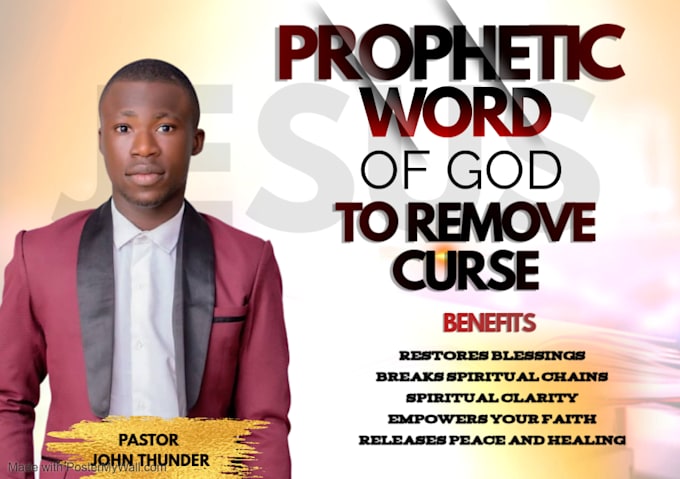 Gig Preview - Impart you with prophetic word of fire to break curce from your life