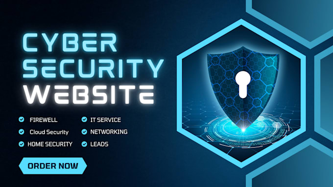 Gig Preview - Build cyber security website IT service backlinks home security authority leads