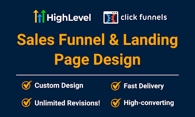 Gig Preview - Design your landing page and sales funnel