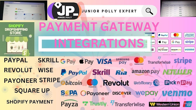 Gig Preview - Integrate payment gateway on website with professional skill