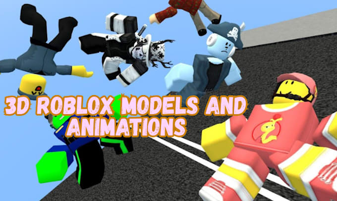 Gig Preview - Create a custom roblox model and roblox animations for your game