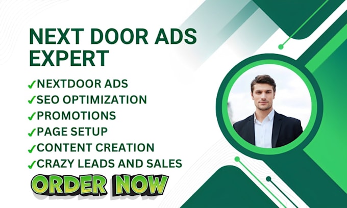 Gig Preview - Optimize your nextdoor, nextdoor ad manager,  nextdoor ad, nextdoor design SEO