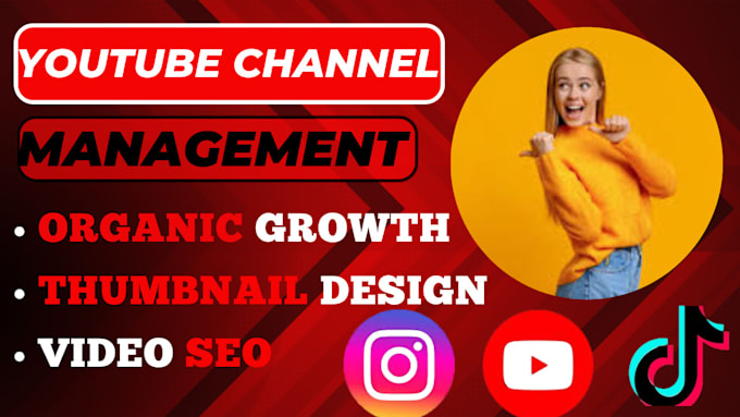 Gig Preview - Be your youtube manager for channel growth and optimization