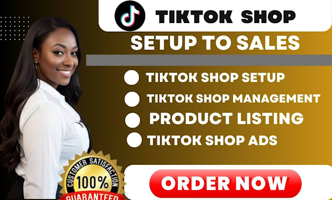 Gig Preview - Set up and manage tiktok shop and do tiktok marketing