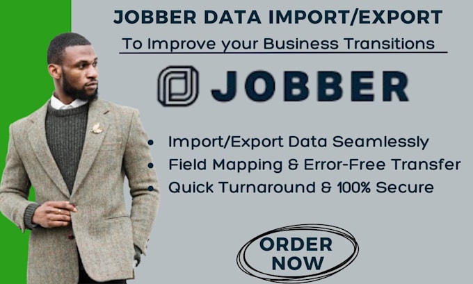 Gig Preview - Import and export data to and from jobber for simplified business transitions