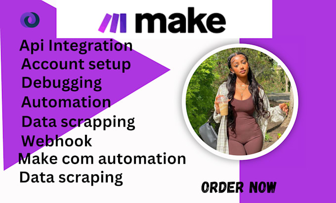 Gig Preview - Setup make com automation make com workflow setup integration made com VA