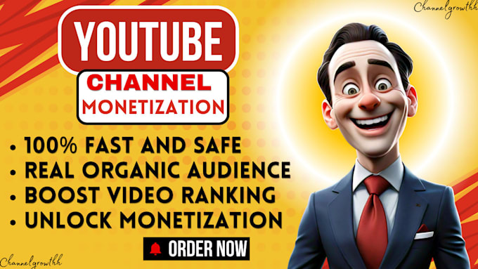 Bestseller - increase your subscribers and grow channel subscription for youtube monetization