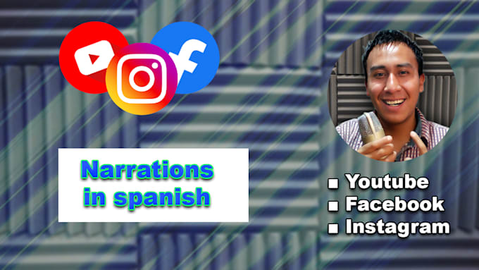 Gig Preview - An professional narration in latin spanish for your videos