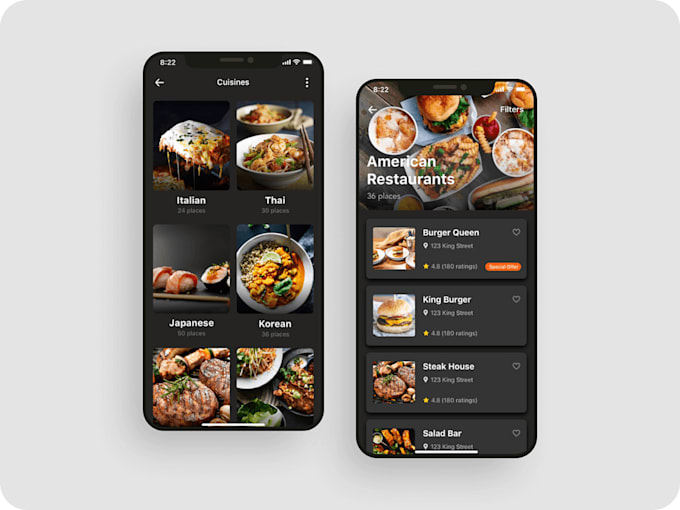 Gig Preview - Develop a custom restaurant app, food app, recipe app, food delivery app