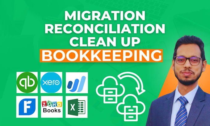 Gig Preview - Data migration, reconciliation, cleanup, and bookkeeping accounting for sme