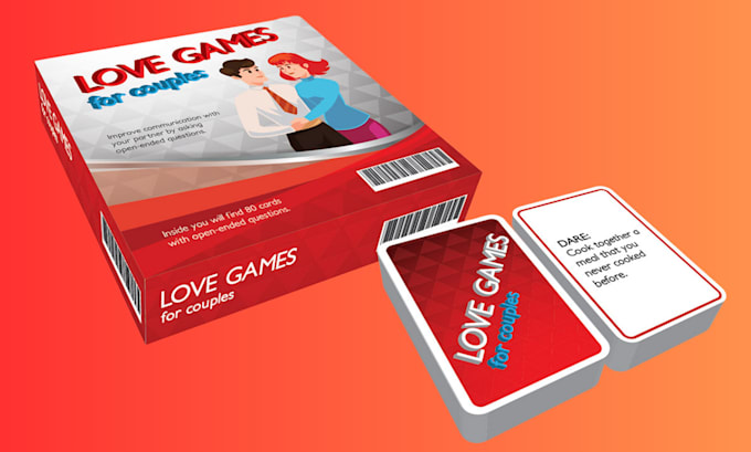 Gig Preview - Design adult playing cards deck for couples, fun party and drinking games card