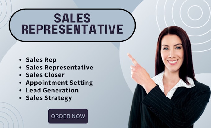 Gig Preview - Be your sales representative sales closer sales resume and sales rep