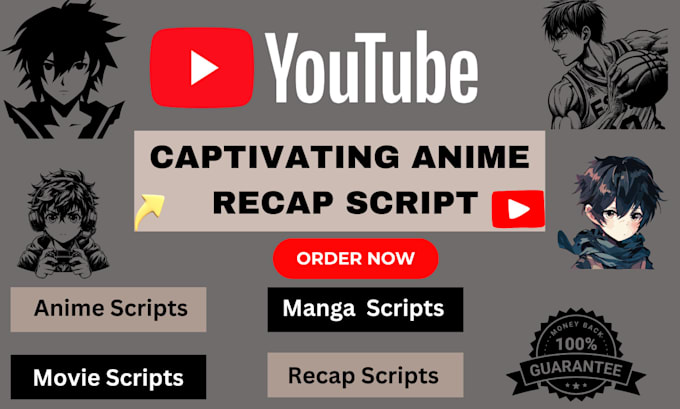 Gig Preview - Write and edit your script on comic,anime and manga