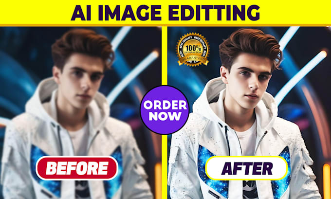 Gig Preview - Ai image editing expert, background removal, photo retouching, color correction