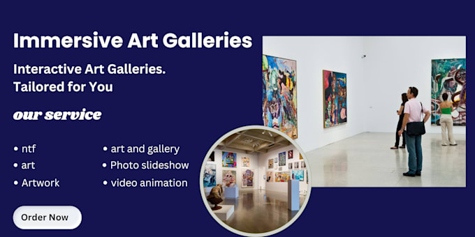 Gig Preview - Art and gallery design for you with an artwork and a museum