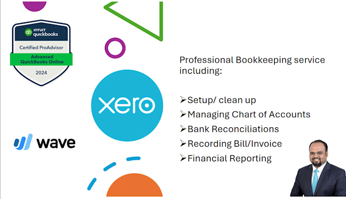 Bestseller - do bookkeeping using quickbooks online, xero, wave and excel