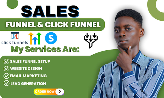 Gig Preview - Do click funnels, gohighlevel, sales funnel, systeme io, kaviyo, affiliate